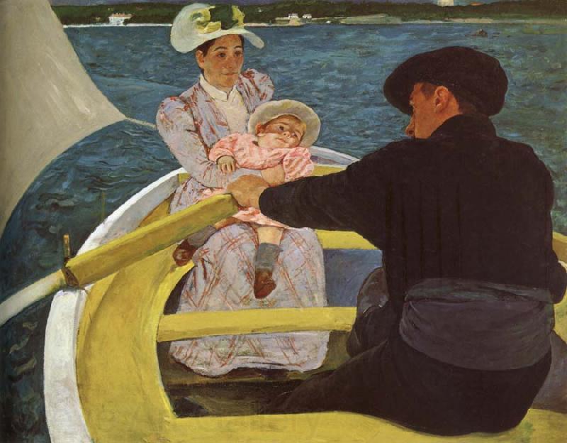 Mary Cassatt Float boat Norge oil painting art